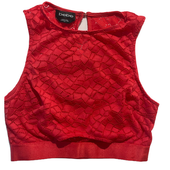 Bebe Crop Top, (Size S) - Picture 1 of 5